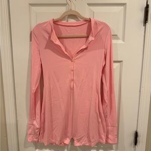 Pink Long Sleeve Women's Onesie